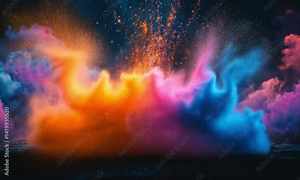 Eruption of Colors: A Volcanic Symphony Eruption of Colors: A Volcanic Symphony
