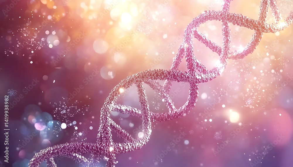 DNA Strand: Capturing the intricate spiral of a DNA strand, rendered with meticulous detail and a soft, ethereal glow, reflecting the beauty and complexity of life at a microscopic level. DNA Strand: Capturing the intricate spiral of a DNA strand, rendered with meticulous detail and a soft, ethereal glow, reflecting the beauty and complexity of life at a microscopic level.