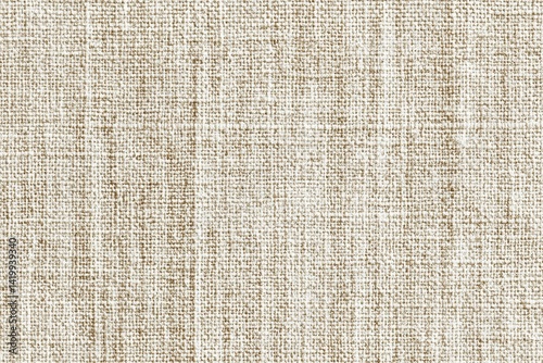 Light beige linen fabric's woven texture is showcased.