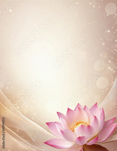Background with sacred lotus