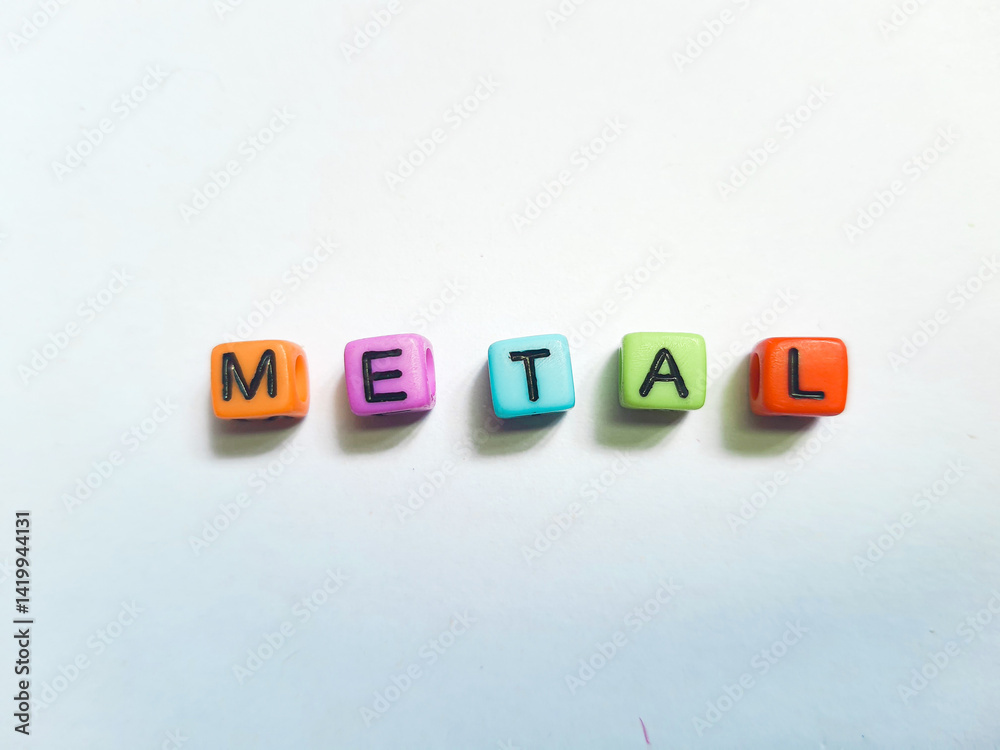 Obraz premium Multi-colored blocks arranged to form the words showcasing the concept.