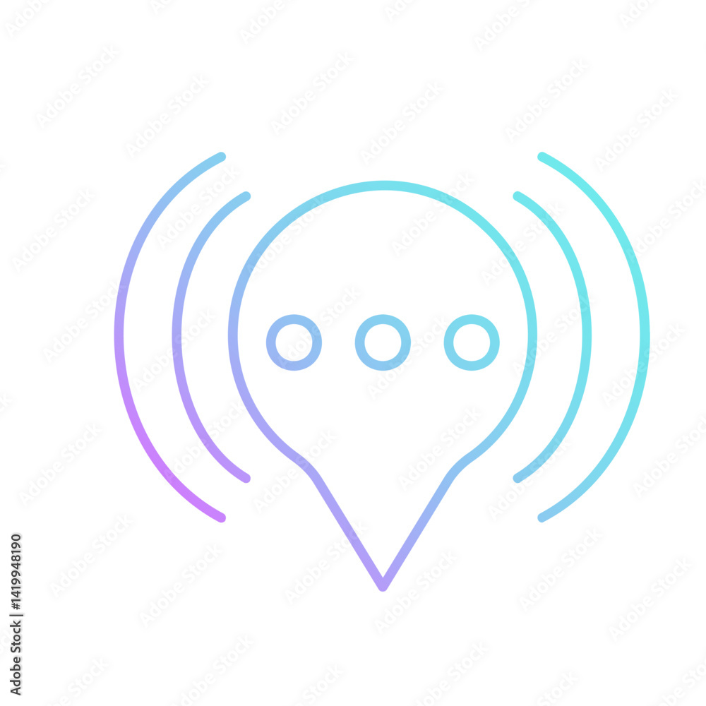 Obraz premium Live Chat Gradient