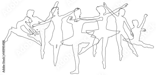 Ballet dancer silhouette ballerina dancers poses woman dancing silhouettes