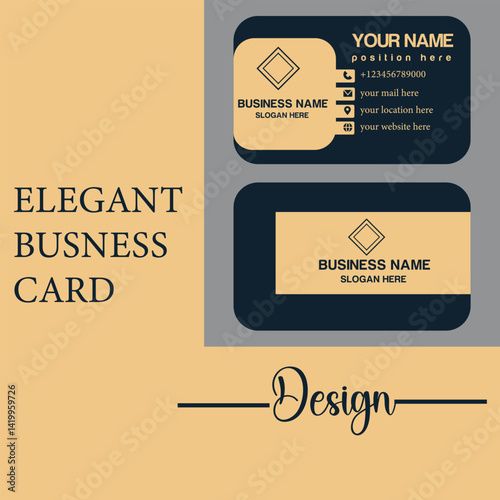 Elegant visiting card for branding