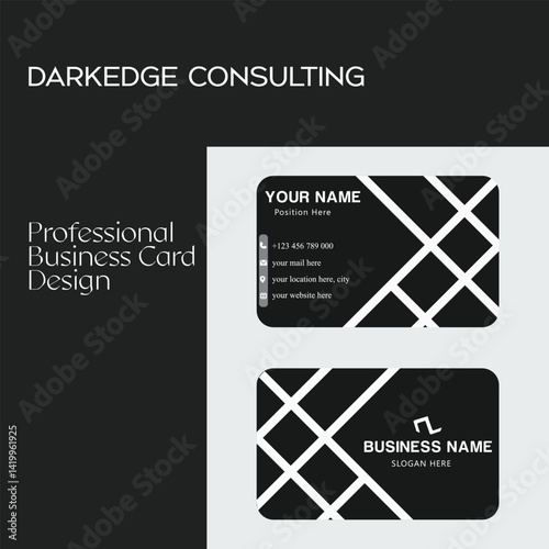 Elegant visiting card for branding