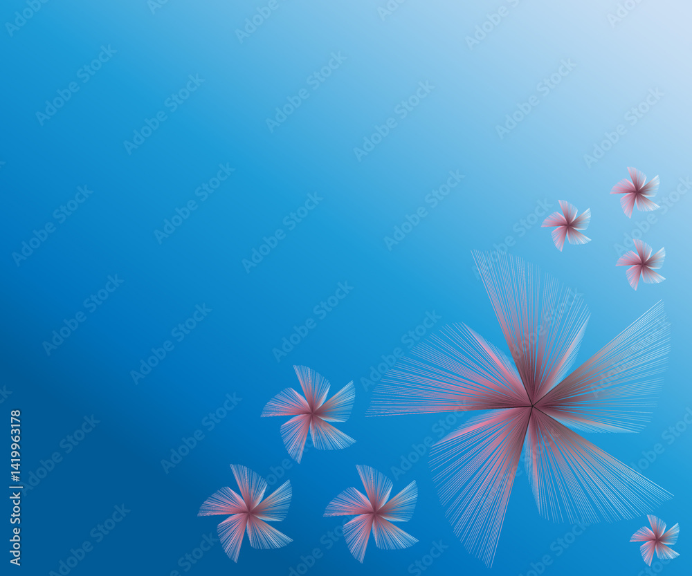 Obraz premium abstract background with flowers