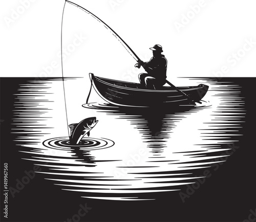 fishing on the lake