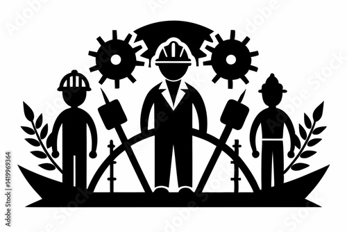 labour day,  day labour, happy labour day wish,  isolated Assets, isolated, clip art,  day,  day labour, happy labour day wish,  isolated Assets, isolated, clip art, Silhouette of industrial workers 