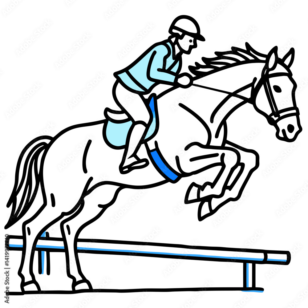 Fototapeta premium horse riding horse