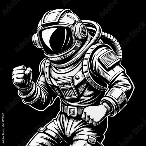 robot cyborg vector illustration