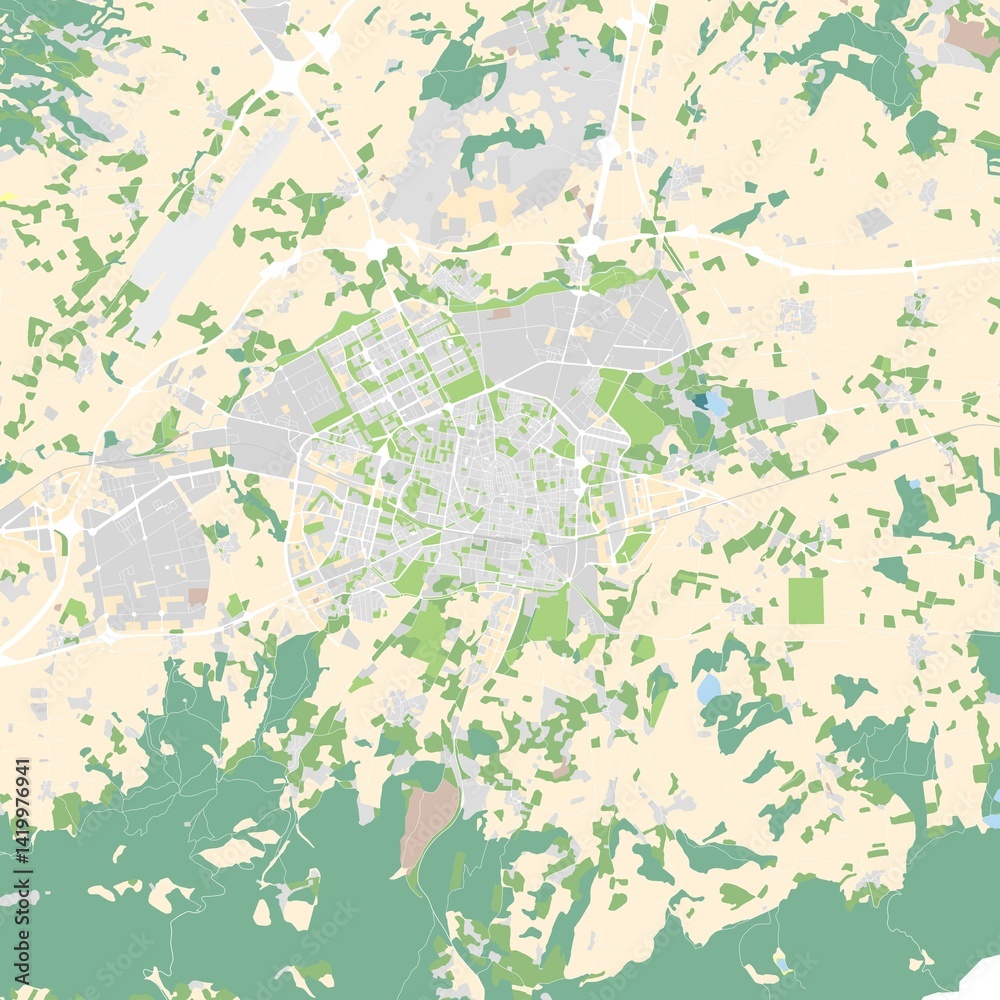 Fototapeta premium City map of Vitoria Gasteiz, Spain