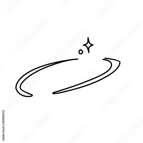 Set of vector elements Simple star and sparkle illustration