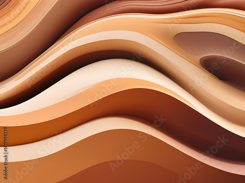 Repetitive Wave Patterns in Neutral Shades