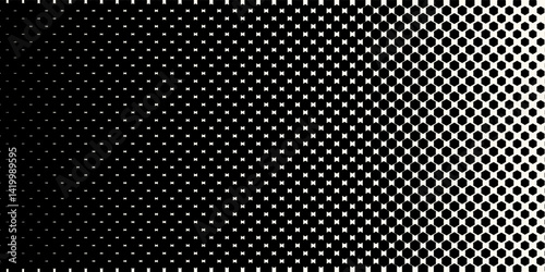 Wallpaper Mural Abstract geometric black and white graphic halftone hexagon pattern. Torontodigital.ca