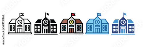 School  Icon Element For Design