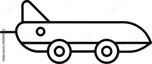 public line art vector icon.