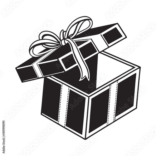 gift box with ribbon vector
