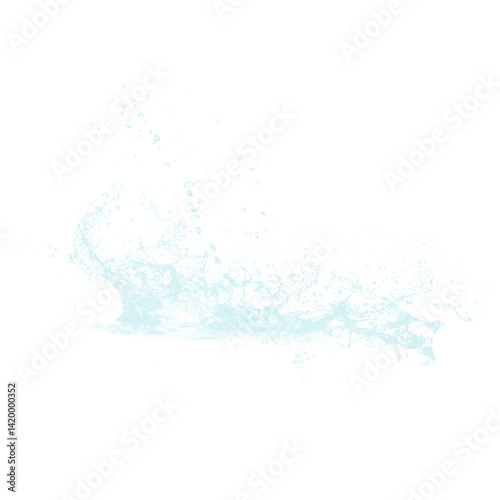 water splash isolated on white, WATER DROPS 