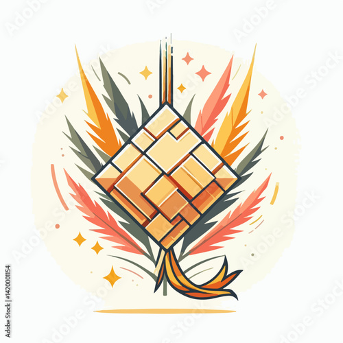 rice cake vector illustration