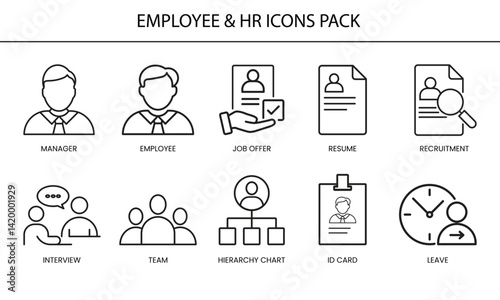 Employee & HR Icon Set