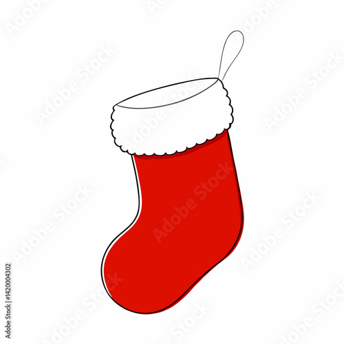christmas sock with gifts