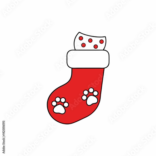 red christmas sock