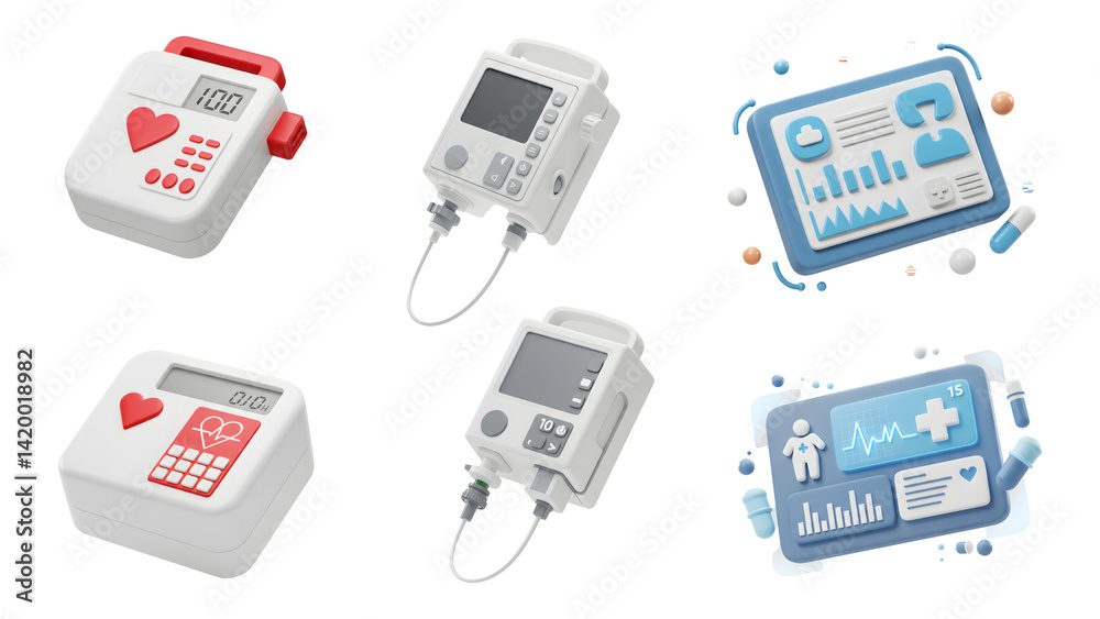3D Blood Pressure and Heart Rate Devices Bundle 3D Blood Pressure and Heart Rate Devices Bundle