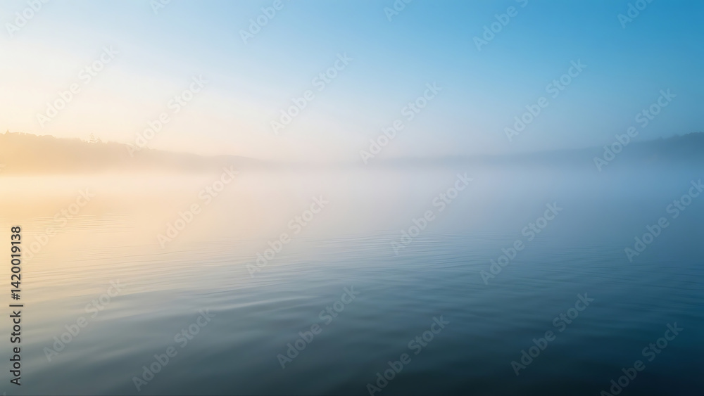 Fototapeta premium Lake with Morning Mist