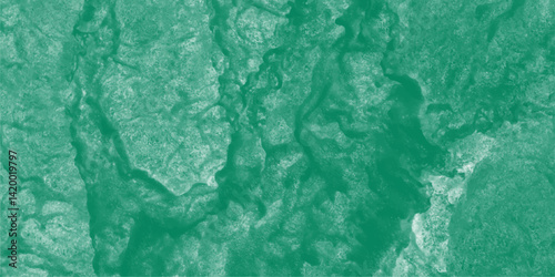 Abstract background of colorful liquid liner. Abstract texture of liquid acrylic. Macro mineral stone malachite on a white background