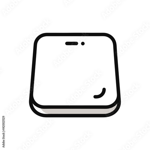touchpad or trackpad icon minimal doodle vector