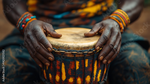 Traditional African Drumming at Karneval der Kulturen, Berlin photo