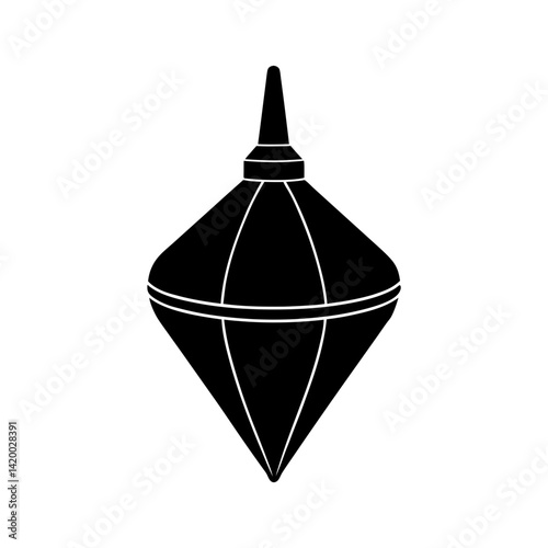 Plumb bob silhouette