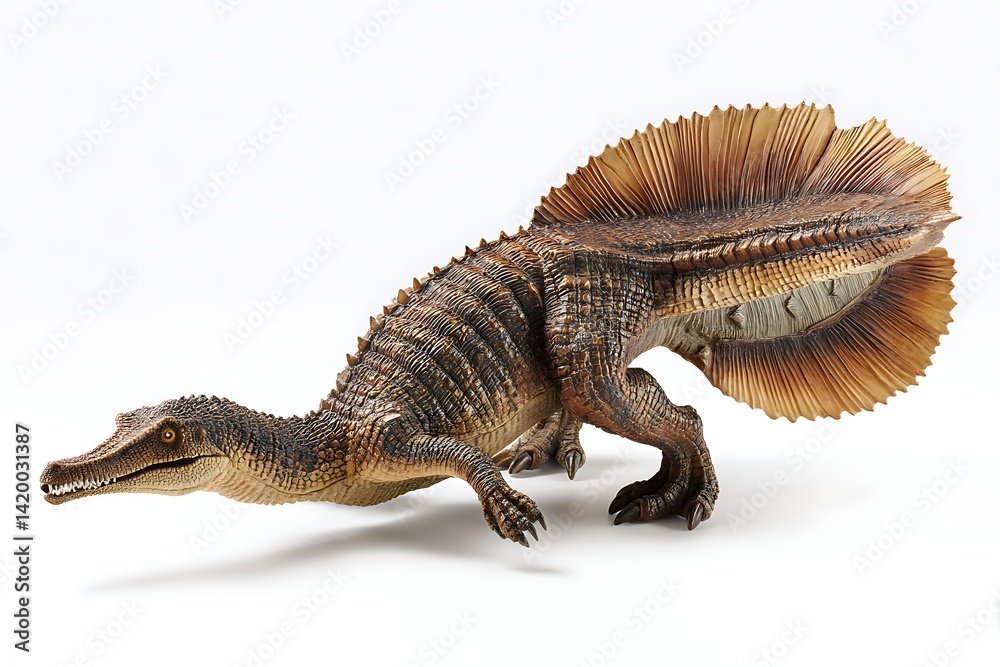 Fototapeta premium Dimetrodon: Prehistoric Marine Reptile Model