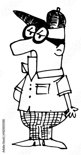 Tourist Cartoon