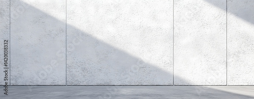 White rough concrete wall texture background providing copy space