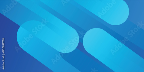 Abstract blue background with diagonal lines. Dynamic shapes composition. vector eps10