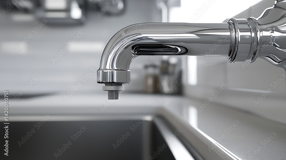 Plumber connecting drainpipe under kitchen sink. Featuring expertise and care Plumber connecting drainpipe under kitchen sink. Featuring expertise and care