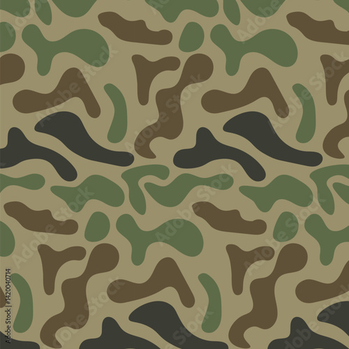Beautiful Camouflage seamless pattern design