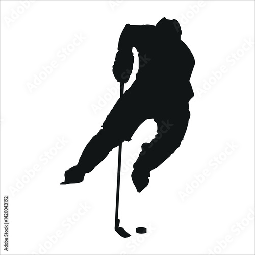 silhouette of a golf player