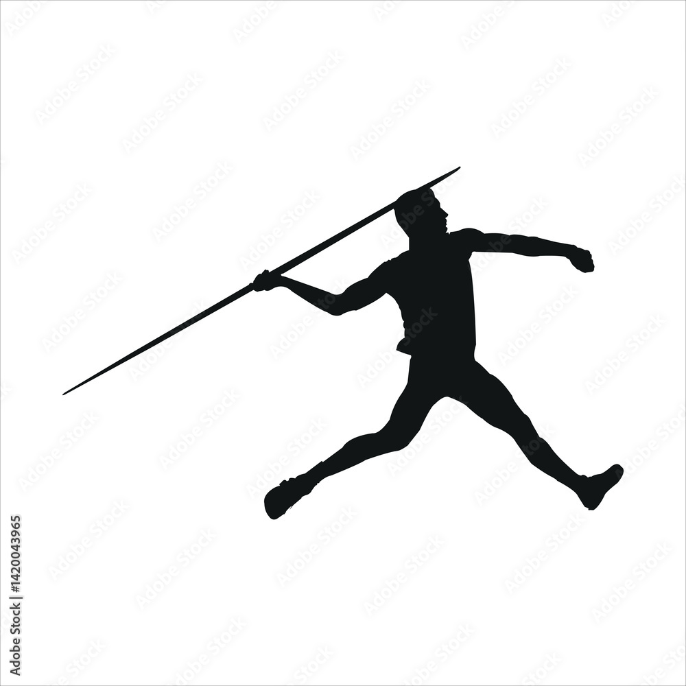 Javelin Thrower vector illustration design Javelin Thrower vector illustration design