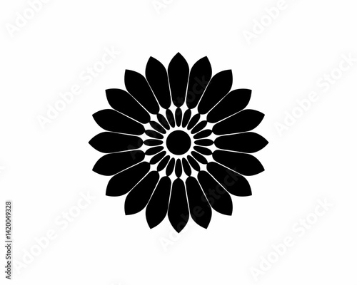 creative details  Daisy flower icon Vector Illustration 