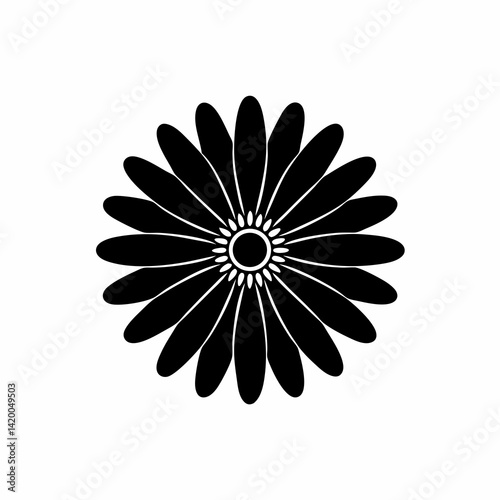 creative details  Daisy flower icon Vector Illustration 