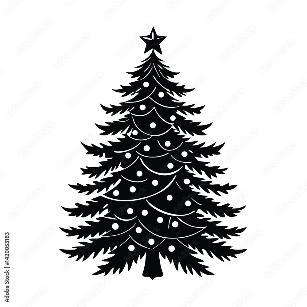 Obraz premium christmas tree vector