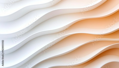 Abstract wavy architectural design