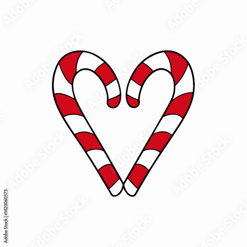 candy cane heart