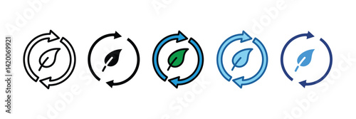 Recycle  Icon Element For Design