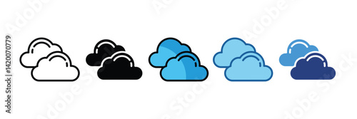Cloud  Icon Element For Design