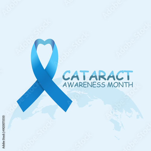 Vector graphic of Cataract Awareness Month for Cataract Awareness Month celebration.