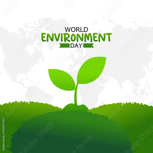 Vector graphic of World Environment Day for World Environment Day celebration.