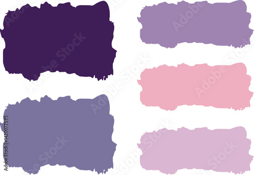 purple pink lilac color abstract banners text box brush stoke background